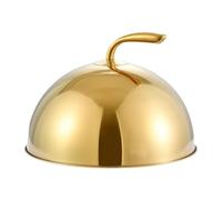 DimyFew Cloche de Service Couvercle Alimentaire Rond Dôme pour Assiette Cloche de Présentation en Métal Robuste Adapté pour Les Fromages Les Gâteaux et Les P, 17cm
