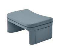 DimyFew Coussin de Lecture Appui Ordinateur Portable Coussin Ergonomique Mousse EVA Tissu Respirant Antidérapant Adapté Adultes Jeux Détente Fauteuil, Bleu Gris