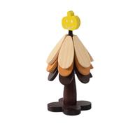 DimyFew Dessous de Plat Tapis de Table sous-verre Support de Pot Manique Pliable En Forme D'Arbre En Bois Massif Adapté pour La Protection de La Table et La, Citrouille
