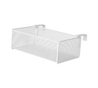 DimyFew Étagère à plantes pour balcon, panier de rangement suspendu, étagère pour lit superposé avec crochets réglables, Blanc