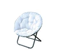 DimyFew Fauteuil Pliable Matelassé Fauteuil Peu Encombrant Chaise Pliante avec Assise Rembourrée pour Adultes, Étudiants, Chambre, Terrasse, Gris