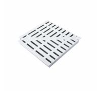 DimyFew Grille d'angle 90° Moulage Monobloc Angle de Grille Piscine Surface Antidérapante Couvercle de Débordement Piscine, Longueur De Raccordement 30cm