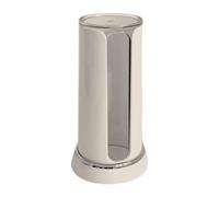 DimyFew Organisateur de Cotons Démaquillants Boîte Distributeur Support Récipient avec Deux Compartiments et Fente D'Accès Facile Adapté pour La Salle de Bai, Crème