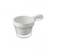 DimyFew Panier Industriel Rangement Alimentaire Bac Égoutteur Colander Modèle Double Paroi pour Préparer Fruits Salades Convient à la Vie de Famille, Blanc