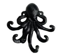 DimyFew Patère Murale En Fonte En Forme de Pieuvre, Sculpture Murale Rétro pour