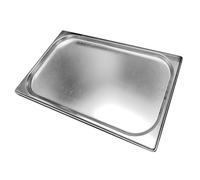 DimyFew Plateau de Service En Acier Inoxydable, Demi-format, Empilable, Chauffe-plats pour Conserver Les Ingrédients, Bain-marie, Bac de Service pour Hôtels E, Profondeur 2 cm