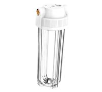 DimyFew Porte-Filtre à Eau pour Cuisine Filtre à Impuretés Corps Transparent Boîtier de Remplacement et Étanche Adapté pour La Protection des Apparei, No Hanging Board A