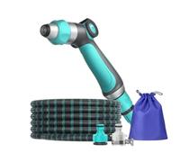 DimyFew Pulvérisateur Haute Pression d'Arrosage Buse Jet Tuyau Ensemble Flux Ciblé Puissant Coque Unifiée Robuste Connexion Renforcée Adapté au Patio Allées, 7,5 Mètres Après Injection D Eau