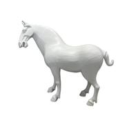 DimyFew Sculpture Cheval sur Pied Statuette Cheval Élégant Décoration pour Collectionneurs, Salon, Longueur 47 Cm, Largeur 18 Cm, Hauteur 38 Cm, Style Chinois Moderne