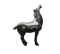 DimyFew Sculpture Cheval sur Pied Statuette Cheval Élégant Décoration pour Collectionneurs, Salon, Longueur 50 Cm, Largeur 22 Cm, Hauteur 70 Cm, Style Chinois Moderne