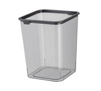 DimyFew Seau à déchets de cuisine 15L pour ordures modernes, Noir et Gris