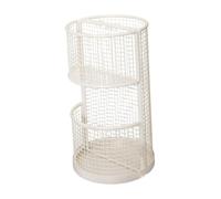 DimyFew Stand de Parapluie, Porte-parapluie, Décoration de Grande Capacité, Organisateur de Fer à Accès Ouvert Multifonction, Rack de Rangement pour Le Bureau, Blanc