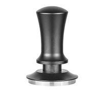 DimyFew Tamper à Expresso Calibré Ressort Distributeur Manuel Base Inox Poignée Aluminium Démontable Prise En Main Confortable Outil Dosage Précis Barre Café, 58mm