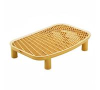 DimyFew Tapis de Litière Double Couche Facile à Nettoyer Tapis Anti-Litière Lavable, Jaune