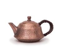 DimyFew Théière En Cuivre Chauffage Rapide Théière avec Poignée Latérale Petite pour Maison, Array, Cuivre Style Antique, 300 Ml