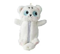 DimyFew Trousse à Crayons en Forme d'animal, Sac en Peluche, Porte-Stylo, Porte-marqueur, Pochette de Papeterie Portable, Trousse de Maquillage pour La Ma, Chat