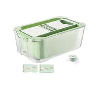 DimyFew Ustensile de Cuisine pour trancher Pommes de Terre, Carottes et Fromage, Vert à 3 Lames