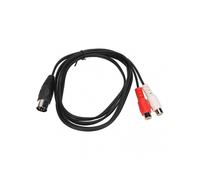 Din 7pin Male To 2rca Female Cable Pure Copper Wire Core Sound Adapter Cable 4.9ft