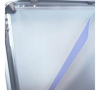DIN A1 / A1 Plus (594 mm x 841 mm) / (613 mm x 862 mm) Film de protection de rechange pour butée clientèle cadre d'affiches (1 x A1 Plus 613 mm x 862 mm).