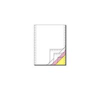 Sigel DIN-Computer paper - Perforé - blanc, jaune, rose - 240 x 305 mm - 60 g/m² - 500 feuille(s) papier uni