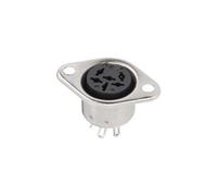 Connecteur rond DIN embase femelle, contacts droits BKL Electronic 0208095 Nombre de pôles: 7 argent
