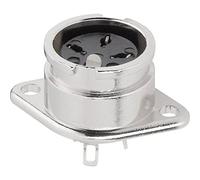 Connecteur rond DIN embase femelle, contacts droits BKL Electronic 0202021 Nombre de pôles: 8 argent