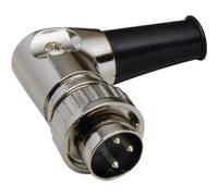 DIN mâle, coudé BKL Electronic 0202022 Nombre de pôles (num): 3 argent 1 pc(s)