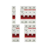 Din Rail 1P 2P 3P 4P 40A 63A 100A 125A Knife Main Switch Isolating Switch for Home Industrial Use Circuit Breaker AC 230V 400V BIANMTSW(4P,63A)