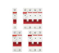Din Rail 1P 2P 3P 4P 40A 63A 100A 125A Knife Main Switch Isolating Switch for Home Industrial Use Circuit Breaker AC 230V 400V(3P,63A)