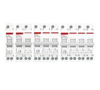 Din Rail 1P 2P 3P 4P 40A 63A Modular MTS Dual Power Manual Transfer Switch AC Isolating Discounnecting Switch Circuit Breaker(4P,40A)