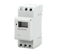Din Rail 2 fils hebdomadaire 7 jours Programmable numérique temporisation relais minuterie contrôle AC THC 15A 30A 220V 230V 12V 24V 48V