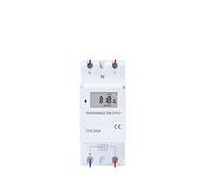 Din Rail 2 wire Weekly 7 Days Programmable Digital TIME SWITCH Relay Timer Control AC 220V 230V 12V 24V 48V 16A 30A AUOQKQUT(24V DC AC)