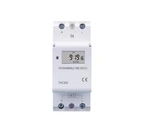 Din Rail 2 wire Weekly 7 Days Programmable Digital TIME SWITCH Relay Timer Control AC 220V 230V 12V 24V 48V 16A 30A MQXFCZUX(110V)