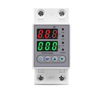 Din Rail 230V Adjustable Over and Under Voltage Protective Device Protector Relay Monitor Current Limit 63A colourful