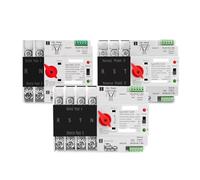 Din Rail 2P 3P 4P ATS Dual Power Automatic Transfer Switch Selector Switches Uninterrupted Power Generator 63A 100A 125A AUOQKQUT(2P,63A)