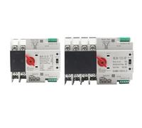 Din Rail 2P 3P 4P ATS Dual Power Automatic Transfer Switch Selector Switches Uninterrupted Power Generator 32A 50A 63A 80A 100A MQXFCZUX(32A,4P_220V-230V)