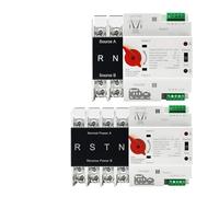 Din Rail 2P 4P ATS Dual Power Automatic Transfer Switch Electrical Selector Switches Uninterrupted Power 100A Circuit Breaker CZAOINCU(4P,110V)