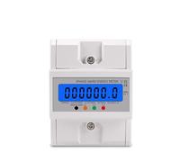 Din Rail 380V 3 Phase 4 Wire Electronic Watt Power Consumption Meter Wattmeter kWh 100A AC 50Hz 60Hz LCD Backlight NWPNLXEA