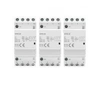 Din Rail Automatic Modular Household Contactor AC230V 4P 25A 4NO 2NO2NC 3NO1NC 50/60Hz 3P 25A 3NO AUOQKQUT(4P 25A 2NO2NC)