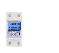 Din Rail Digital Single Phase Reset Zero Meter kWh Voltage Current Power Consumption Meter Wattmeter 220V 110V AC AUOQKQUT(110V)