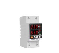 Din Rail Dual Display Adjustable Over Voltage Current and Under Voltage Protective Device Protector Relay 40A 63A 80A 220V 230V NWPNLXEA