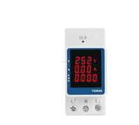 Din Rail Electricity Digital Meter Power Voltmeter Ammeter kWh Reset Voltage Current Monitor AC 80V~270V 110V 230V NWPNLXEA