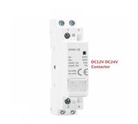 Din Rail Household Modular DC Contactor DC24V 25A 2NC 2NO 1NO1NC 50/60Hz Modular House Contactor DC12V CZAOINCU(2P 25A 2NC DC12V)