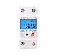 Din Rail LCD numérique rétro-éclairage monophasé compteur d'énergie kWh consommation d'énergie compteur wattmètre électronique AC 110 V 220 V 80A