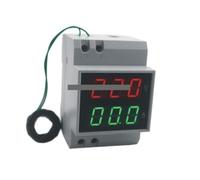 Din Rail LED Display Voltage And Current Meter With Extra CT Current Voltmeter Ammeter Range AC 80-300V 0.1-99.9A NWPNLXEA