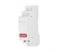 DIN Rail LED pour pilot Light 230V Fire Resistant Plastic DIN(Red) | 230V operation, DIN rail mount, white indication, fire resistant material, control panel use