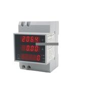 Din rail LED range AC 200.0-450.0V 0-100.0A display voltmeter ammeter with active and reactive power and power factor Din-rail NWPNLXEA