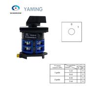 DIN Rail Mounted 32A 660V Dual Power Circuit Control Selector LW26-32/2 Two Poles Rotary Cam Switch NWPNLXEA(01)