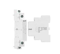 Din Rail Mounted Household Modular AC Contactor for Smart Home House Hotel AC220V 2P 16A 20A 25A 2NC 2NO 1NO1NC 50/60Hz AUOQKQUT(Auxiliary 2NO)