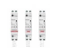 Din Rail Mounted Household Modular AC Contactor for Smart Home House Hotel AC220V 2P 16A 20A 25A 2NC 2NO 1NO1NC 50/60Hz NWPNLXEA(2P 16A 1NO1NC)